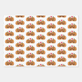 Cartoon Pumpkins Geschenkpapier Set (Vorderseite 3)