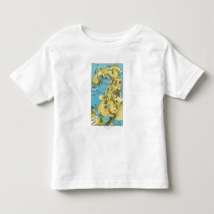 Cartoon-Punkte von Zinsen auf Cape Cod Kleinkind T-shirt