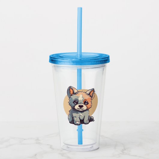 CARTOON PUPPY ACRYLTRINKBECHER (Vorderseite)