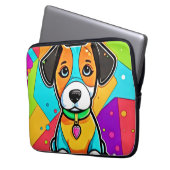 Cartoon Puppy Art Print Laptopschutzhülle (Vorderseite Links)