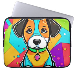 Cartoon Puppy Art Print Laptopschutzhülle
