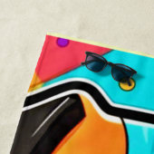 Cartoon Puppy Art Print Strandtuch (Beispiel)