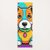 Cartoon Puppy Art Print Yogamatte (Rückseite)