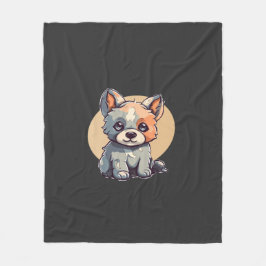 CARTOON PUPPY FLEECEDECKE