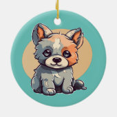 CARTOON PUPPY KERAMIK ORNAMENT (Hinten)