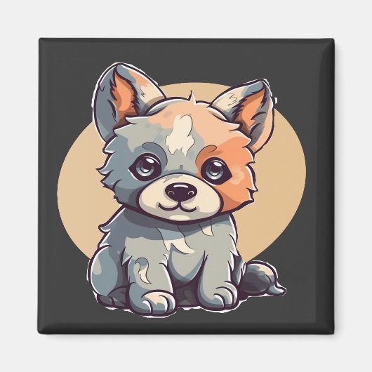 CARTOON PUPPY MAGNET (Vorne)
