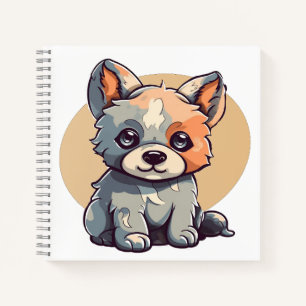 CARTOON PUPPY NOTIZBLOCK
