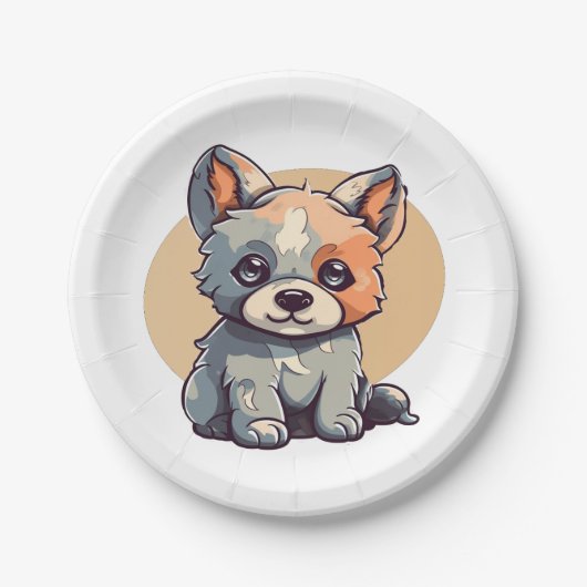 CARTOON PUPPY PAPPTELLER (Vorderseite)