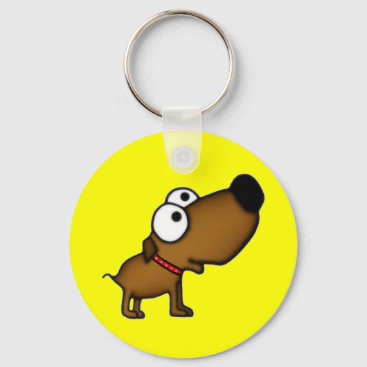 Cartoon Puppy Schlüsselanhänger (Vorderseite)