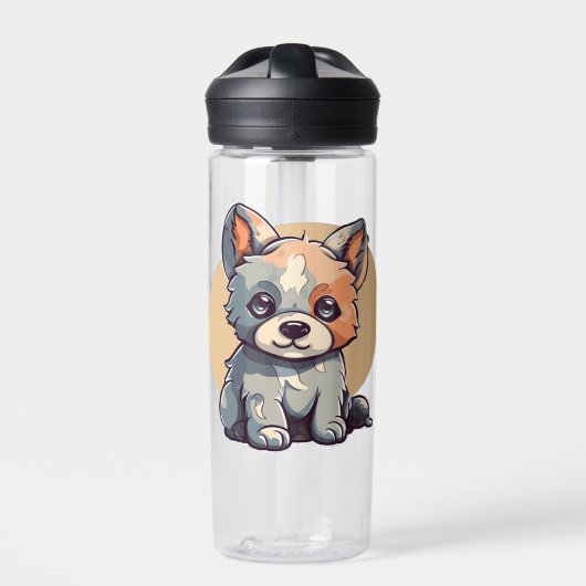 CARTOON PUPPY TRINKFLASCHE (Vorderseite)
