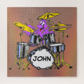 Cartoon Puzzle: Music Octopus Cust. Text Puzzle (Vertikal)