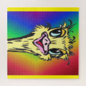 Cartoon Puzzle: Niedlicher Straußenläufer Puzzle (Horizontal)