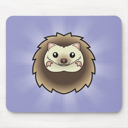 Cartoon-Pygmäe-Igel Mousepad (Vorne)