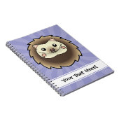 Cartoon-Pygmäe-Igel Notizblock (Rechte Seite)