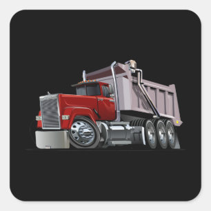 Cartoon Quadratischer Aufkleber