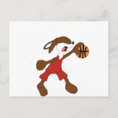 Cartoon Rabbit Michael Jordan Fan Postkarte (Vorderseite)