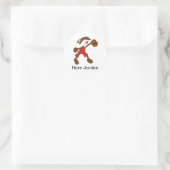 Cartoon Rabbit Michael Jordan Fan Runder Aufkleber (Tasche)