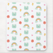 Cartoon Rainbow Cat Pattern Mousepad (Vorne)