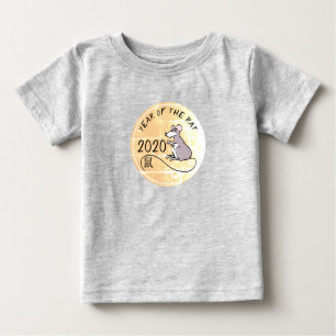 Cartoon Rat Chinesisches Neujahr 2020 Baby-T-Shirt Baby T-shirt