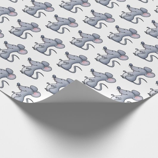 Cartoon Rat Geschenkpapier (Ecke)