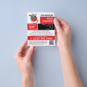 Cartoon Rat Logo - Werbung für Schädlinge und Kont Flyer (Gruppe)