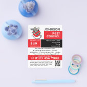 Cartoon Rat Logo - Werbung für Schädlinge und Kont Flyer (Einzeln)