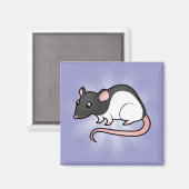 Cartoon Rat Magnet (Vorderseite/Rückseite)