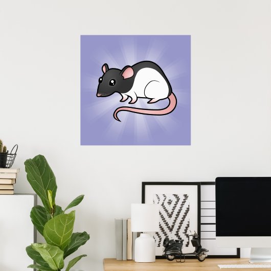 Cartoon Rat Poster (Heimbüro)