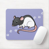 Cartoon-Ratte Mousepad (Mit Mouse)