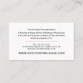 Cartoon-Ratten-Logo - Schädlinge-Kontrolle Visitenkarte (Rückseite)