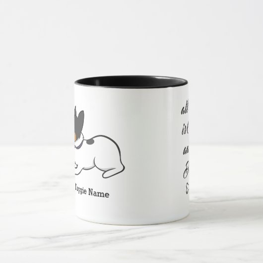 Cartoon-Ratten-Terrier-Kaffee-Tasse Tasse (Zentrum)