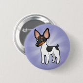 Cartoon-Ratten-Terrier/Spielzeugfox-Terrier Button (Vorne & Hinten)