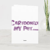 Cartoon-Ratten-Terrier/Spielzeugfox-Terrier Karte (Rückseite)