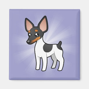 Cartoon-Ratten-Terrier/Spielzeugfox-Terrier Magnet