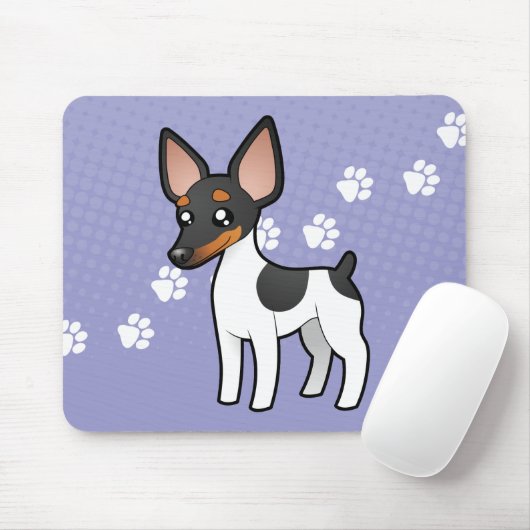 Cartoon-Ratten-Terrier/Spielzeugfox-Terrier Mousepad (Mit Mouse)