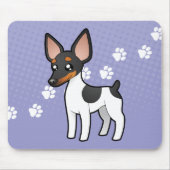 Cartoon-Ratten-Terrier/Spielzeugfox-Terrier Mousepad (Vorne)