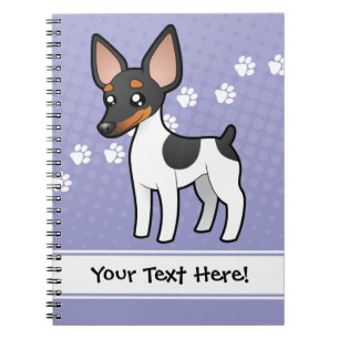 Cartoon-Ratten-Terrier/Spielzeugfox-Terrier Notizblock