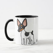 Cartoon-Ratten-Terrier/Spielzeugfox-Terrier Tasse (Links)