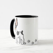 Cartoon-Ratten-Terrier/Spielzeugfox-Terrier Tasse (Vorderseite Links)