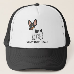 Cartoon-Ratten-Terrier/Spielzeugfox-Terrier Truckerkappe