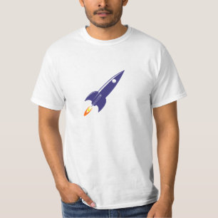 Cartoon-Raum Rocket T-Shirt