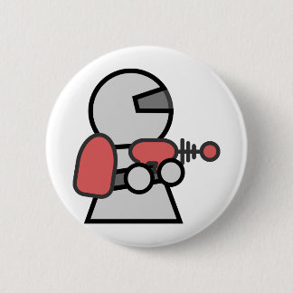 Cartoon-Raumfahrer Button
