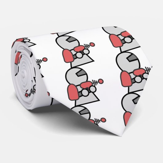 Cartoon-Raumfahrer Krawatte (Gerollt)