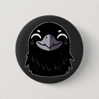 Cartoon Raven - Lächeln