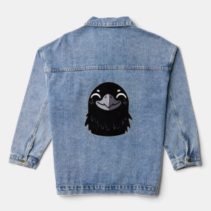 Cartoon Raven - Lächeln Jeansjacke