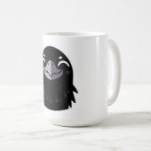 Cartoon Raven - Lächeln Kaffeetasse (VorderseiteRechts)