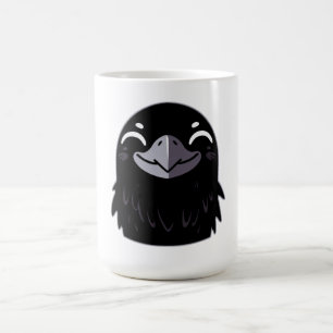 Cartoon Raven - Lächeln Kaffeetasse
