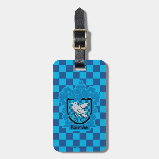 Cartoon Ravenclaw Wappen Gepäckanhänger (Vorderseite vertikal)