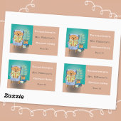 Cartoon Reading Dog Classroom Library Sticker