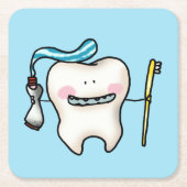 Cartoon Rechteckiger Pappuntersetzer (Vorderseite)